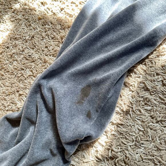 Juicy Couture Gray Sweatpants Velour Pants Y2K Women’s Size M - Picture 10 of 13